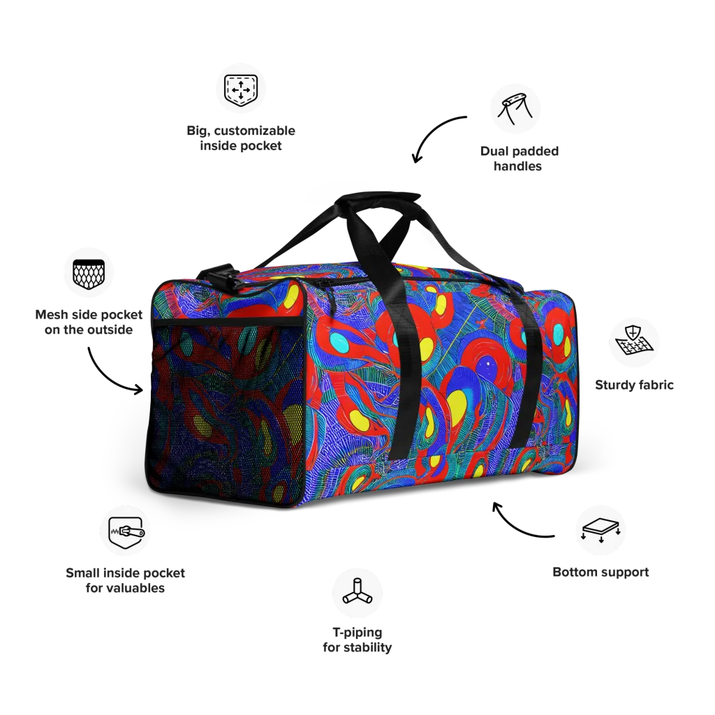 Red Tide Electric on Duffle Bag — Right Front