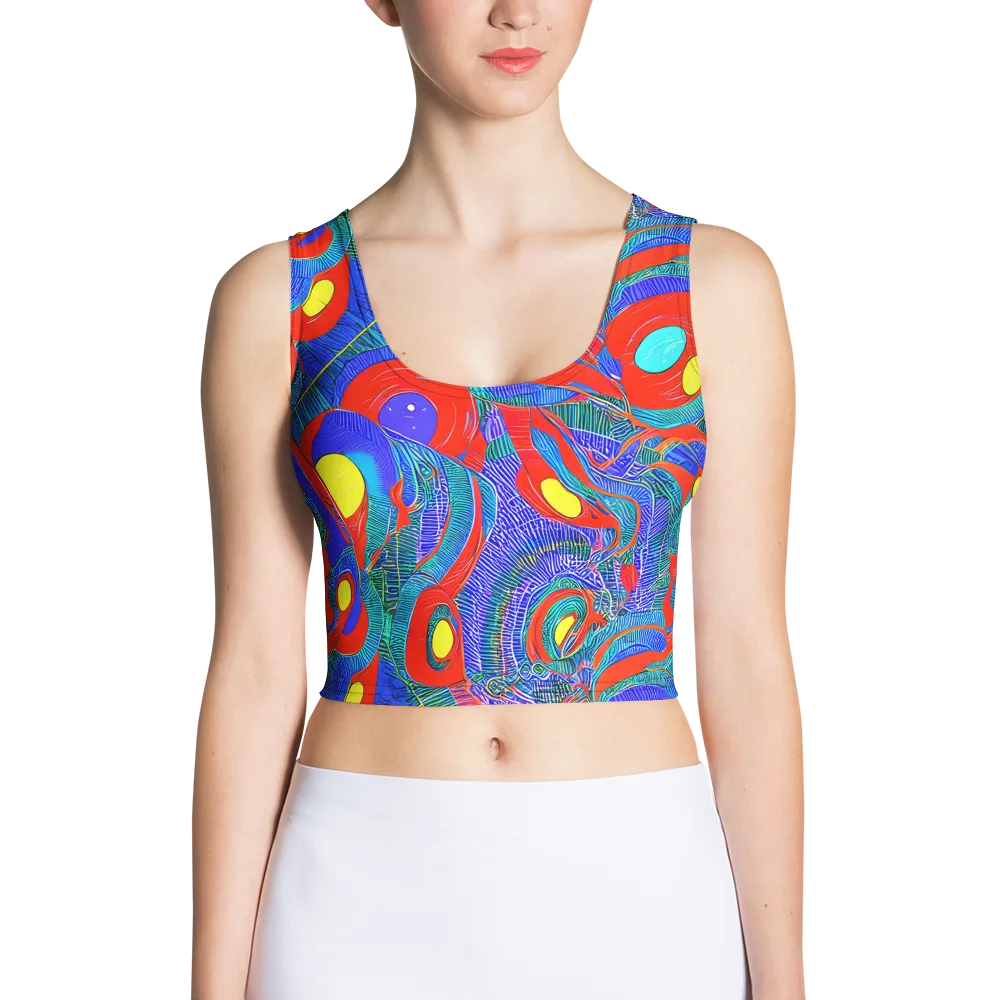 Red Tide Electric on Crop Top — Front