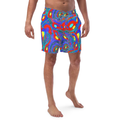 Red Tide Electric on a Swim Trunks