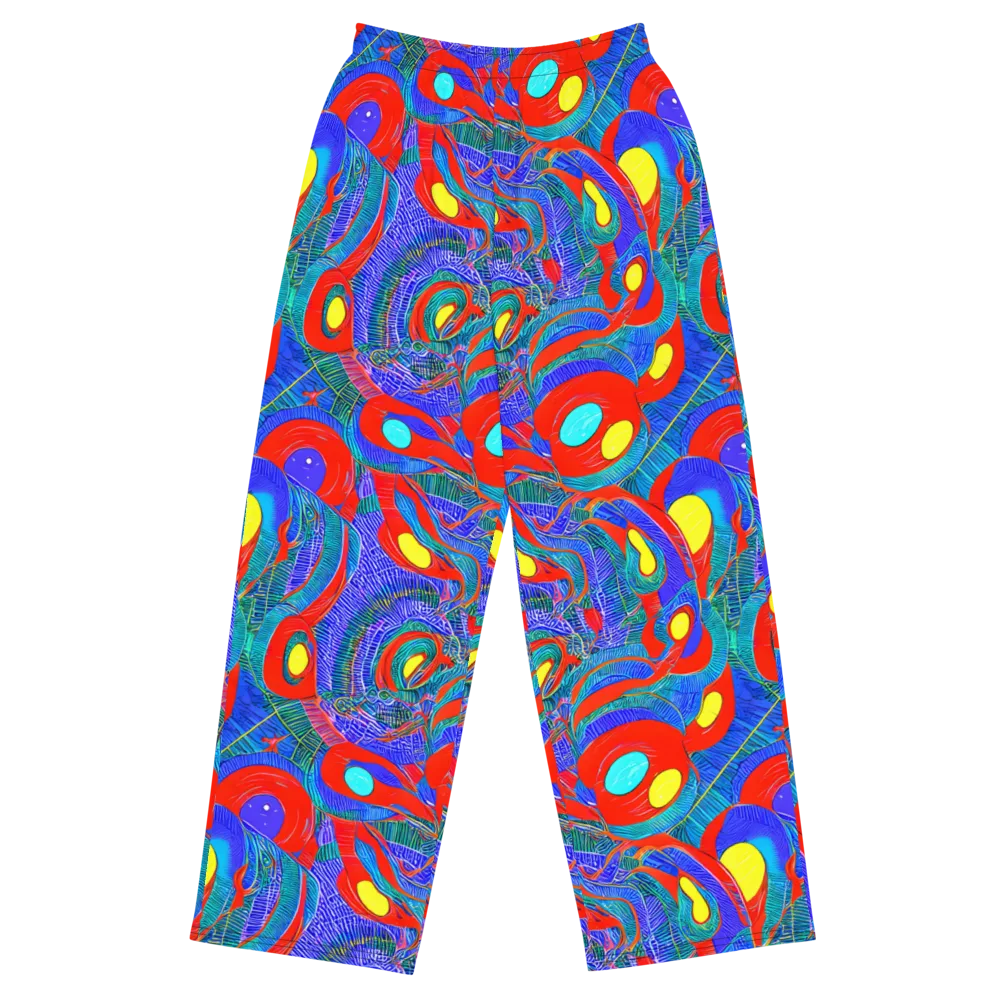 Red Tide Electric on Wide-Leg Pants — Front