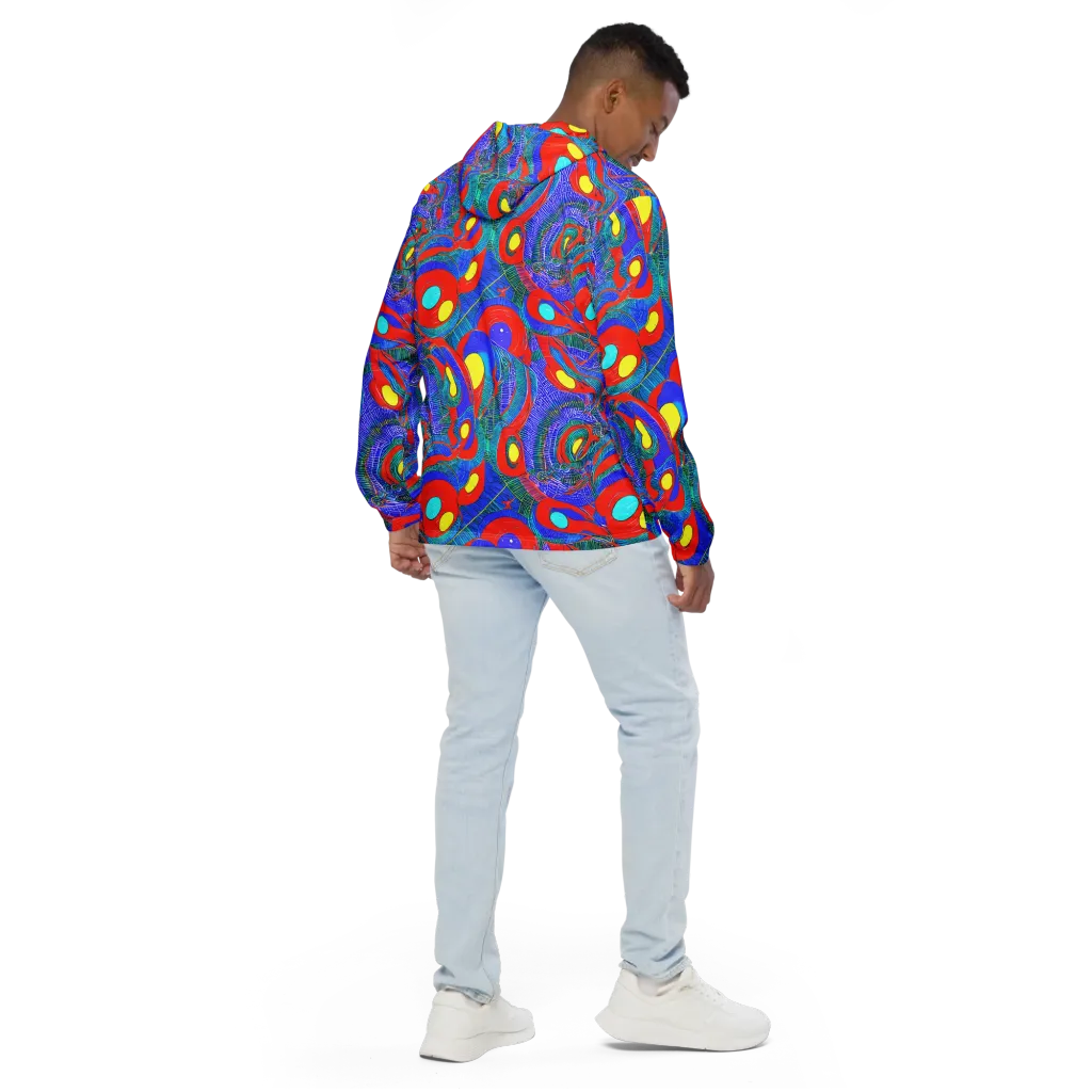 Red Tide Electric on Men's Windbreaker — Back