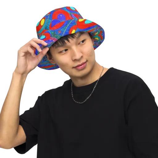 Red Tide Electric on a Reversible Bucket Hat