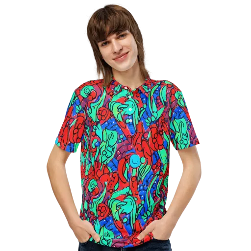 Hypercolor Habitat on a Men's Slim Fit Polo Shirt