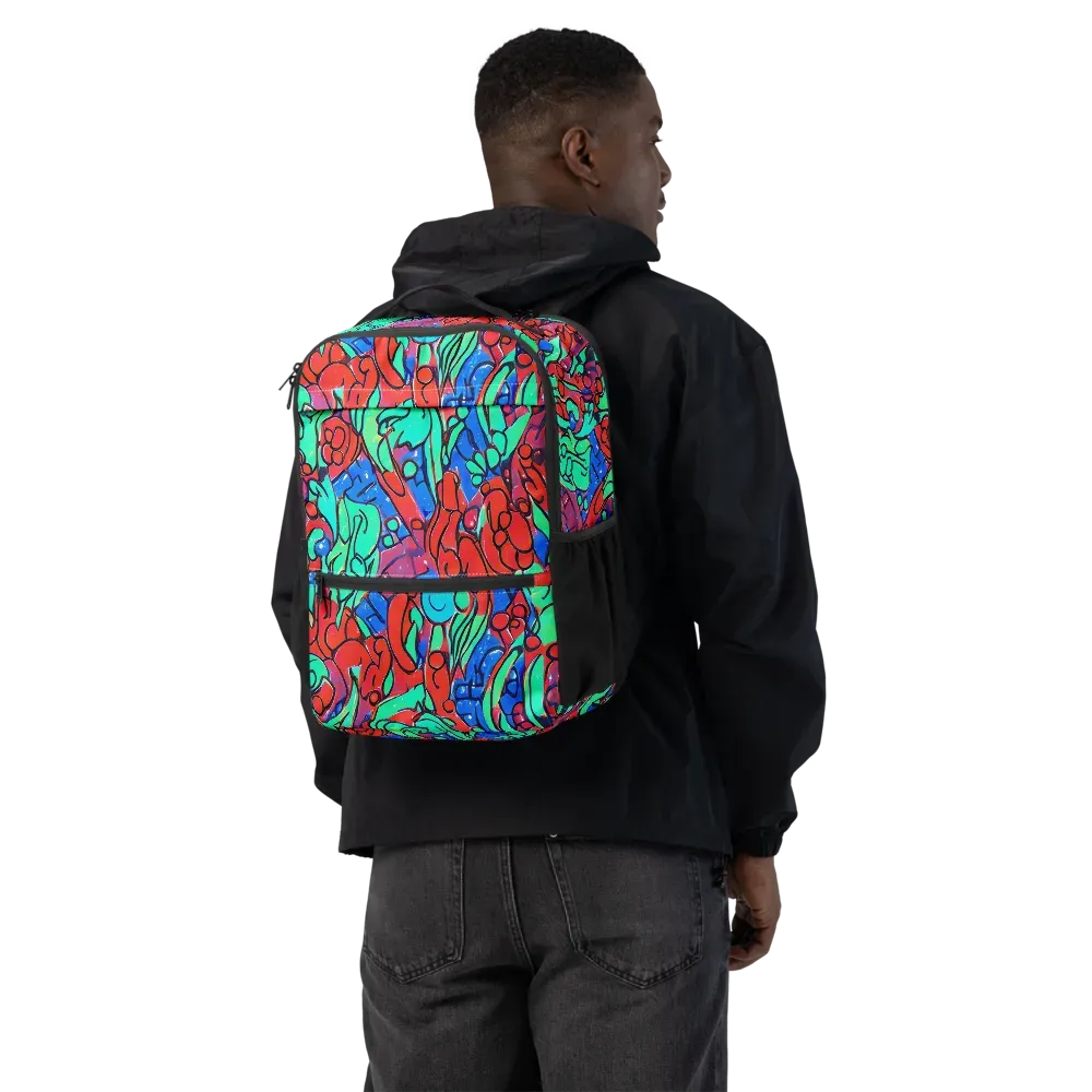 Hypercolor Habitat on Utility Backpack — Back