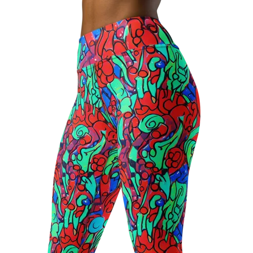 Hypercolor Habitat on a Yoga Leggings
