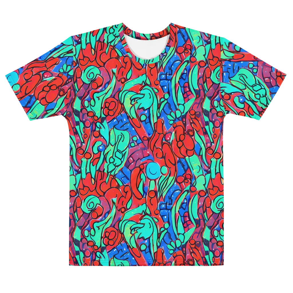 Hypercolor Habitat on Men's Cotton Crew Neck T-Shirt — Front