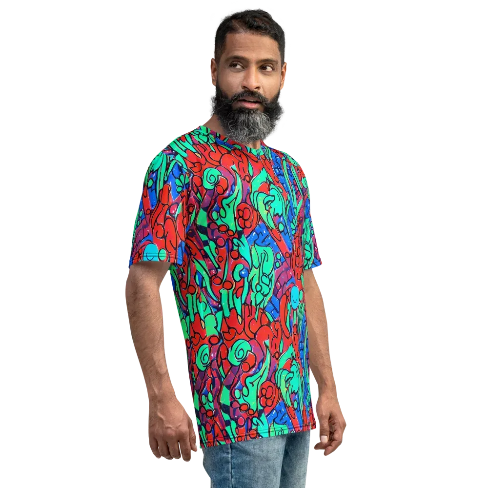 Hypercolor Habitat on Men's Crew Neck T-Shirt — Right