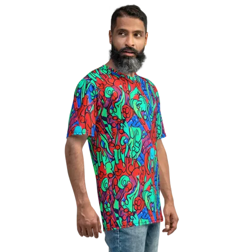 Hypercolor Habitat on a Men's Crew Neck T-Shirt