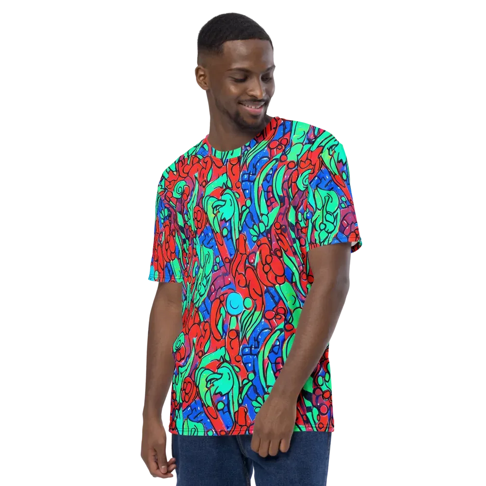 Hypercolor Habitat on Men's Crew Neck T-Shirt — Left