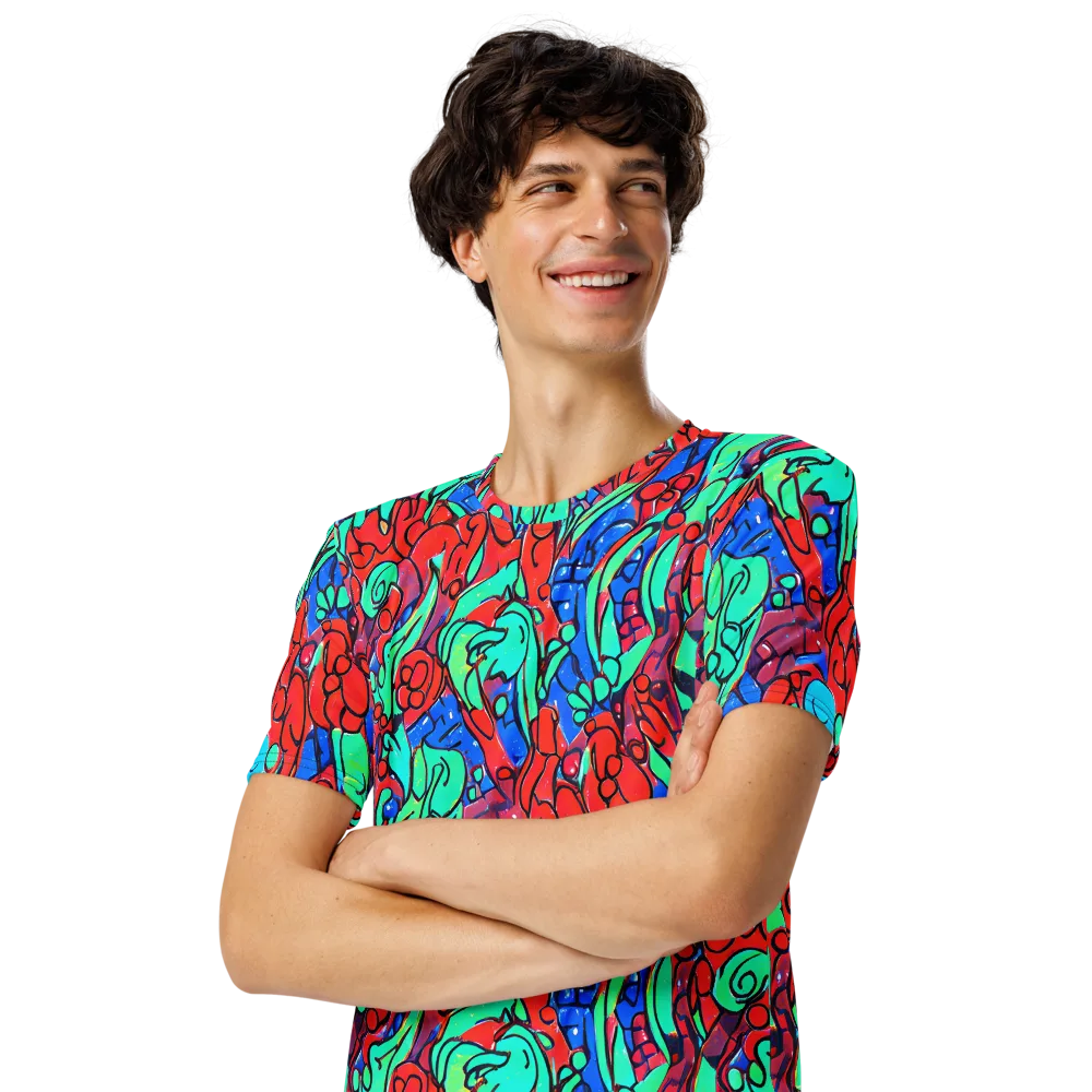 Hypercolor Habitat on Men's Crew Neck T-Shirt — Left Front