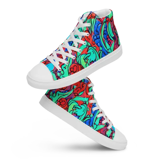 Hypercolor Habitat on a Men's High Top Canvas Shoes