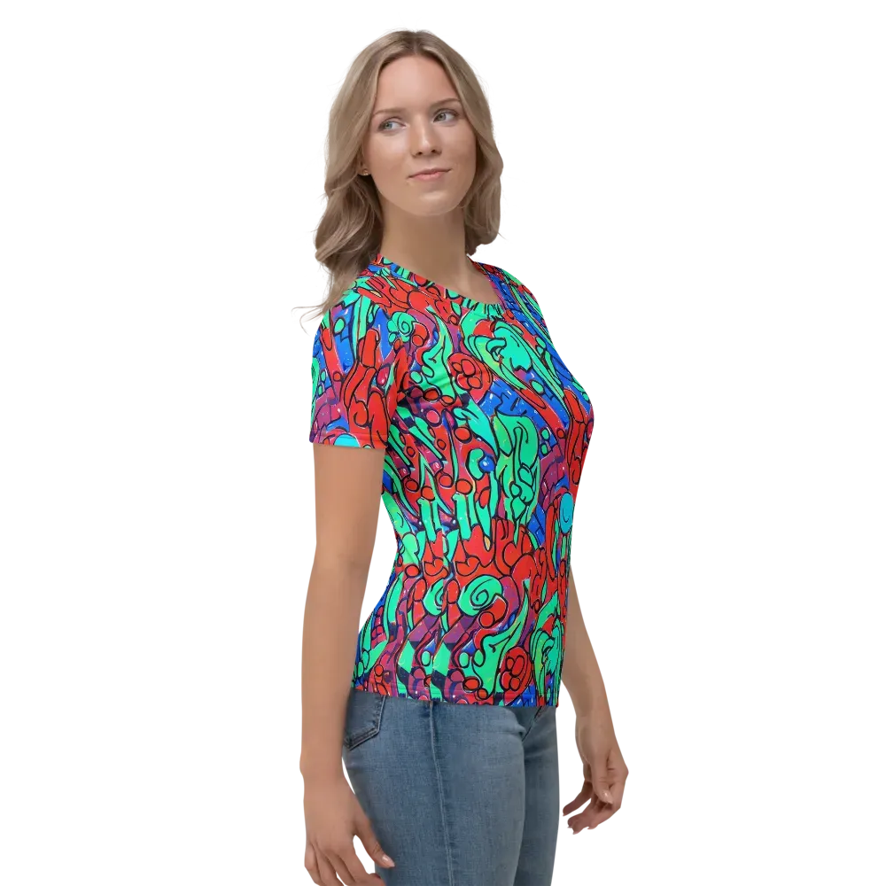 Hypercolor Habitat on Women's Crew Neck T-Shirt — Right