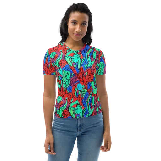 Hypercolor Habitat on a Women's Crew Neck T-Shirt