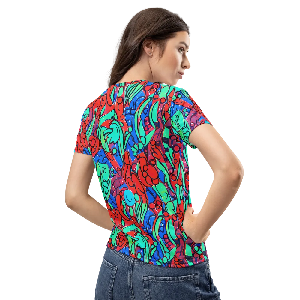 Hypercolor Habitat on Women's Crew Neck T-Shirt — Back