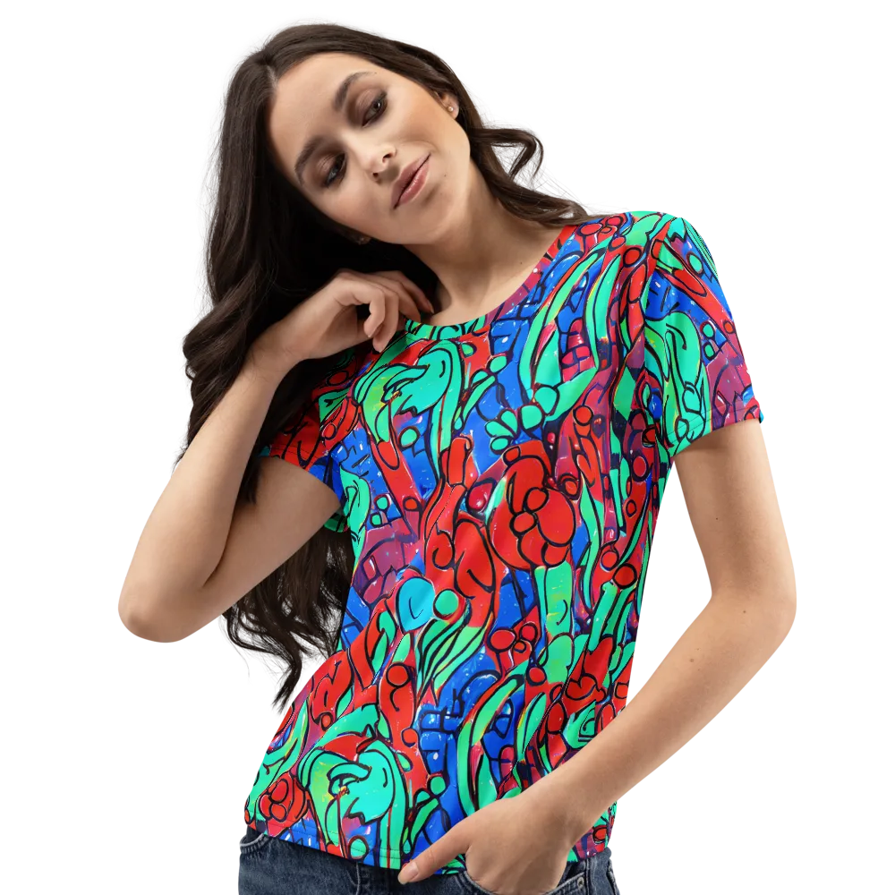 Hypercolor Habitat on Women's Crew Neck T-Shirt — Left Front