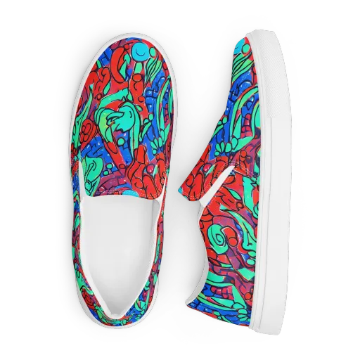 Hypercolor Habitat on a Men's Slip-On Canvas Shoes