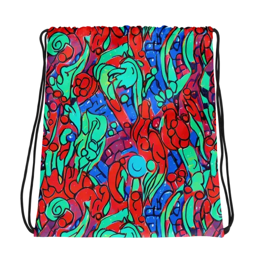 Hypercolor Habitat on a Drawstring Bag