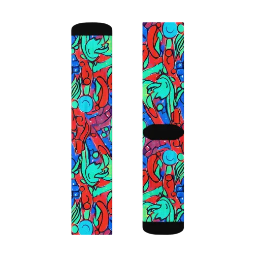 Hypercolor Habitat on a Socks