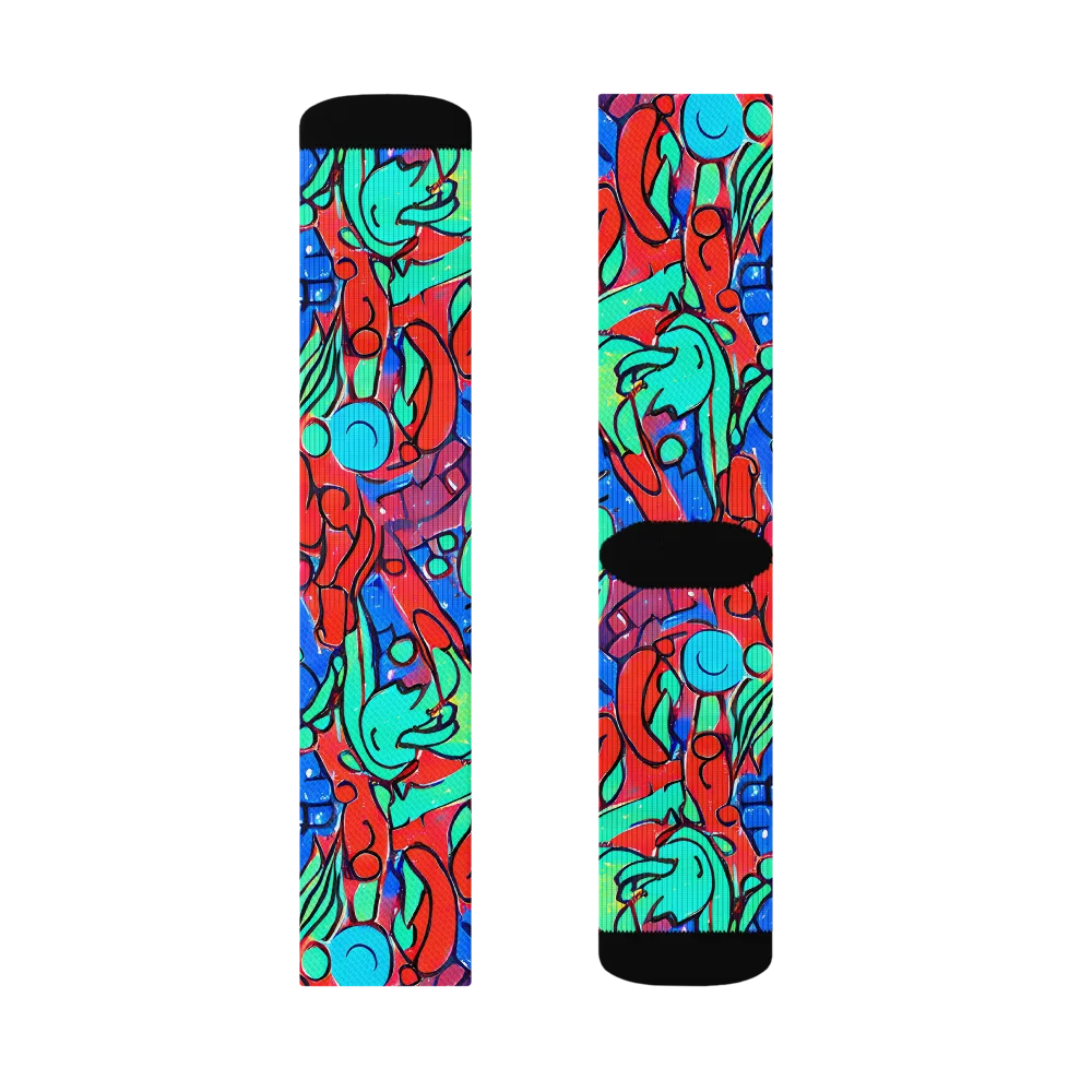 Hypercolor Habitat on Socks — Right Sock