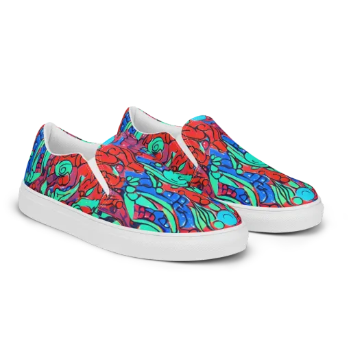 Hypercolor Habitat on a Women's Slip-On Canvas Shoes