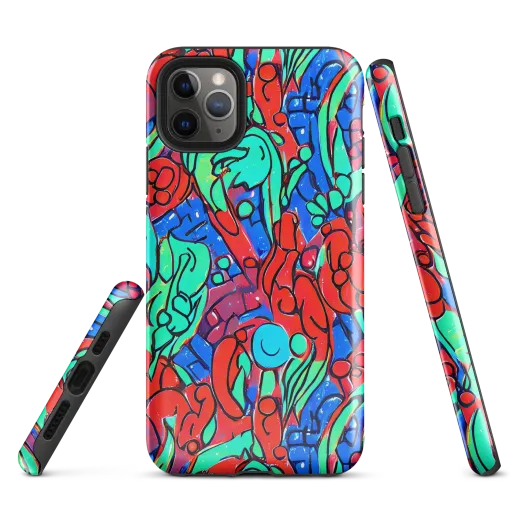 Hypercolor Habitat on a Tough Case for iPhone®