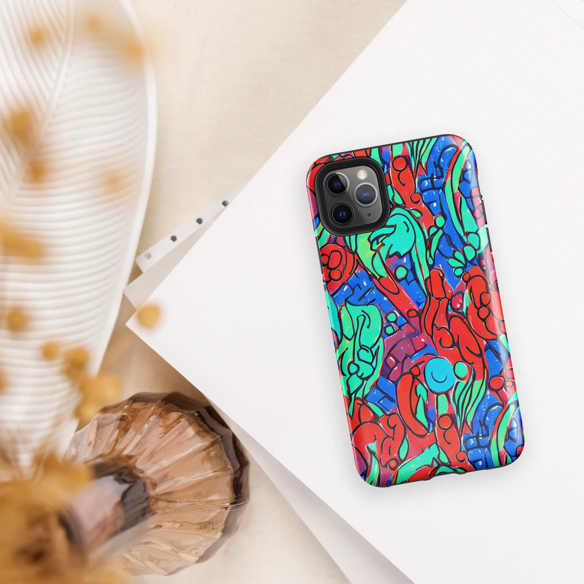 Hypercolor Habitat on Tough Case for iPhone® — Front