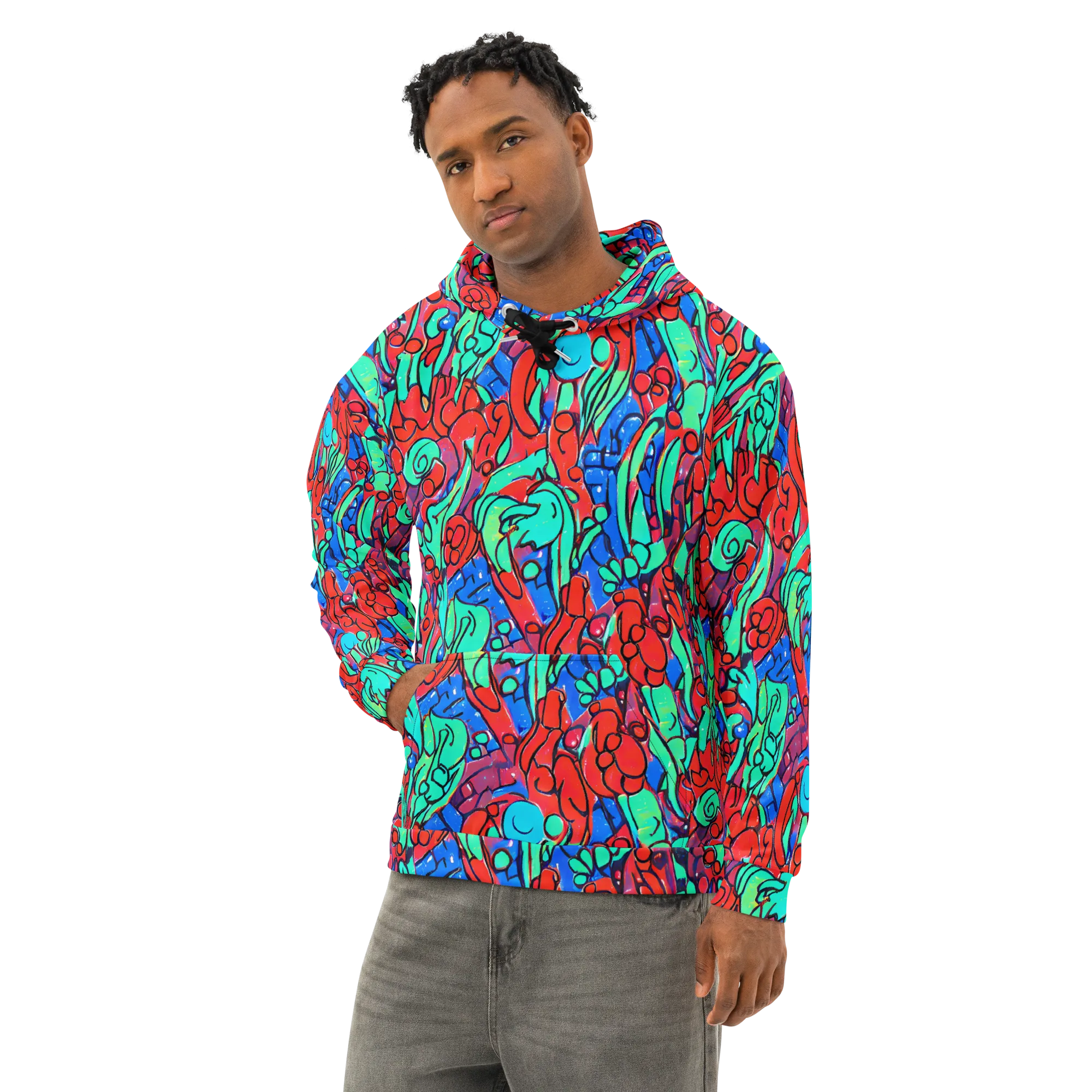 Hypercolor Habitat on Cotton Hoodie — Left Front