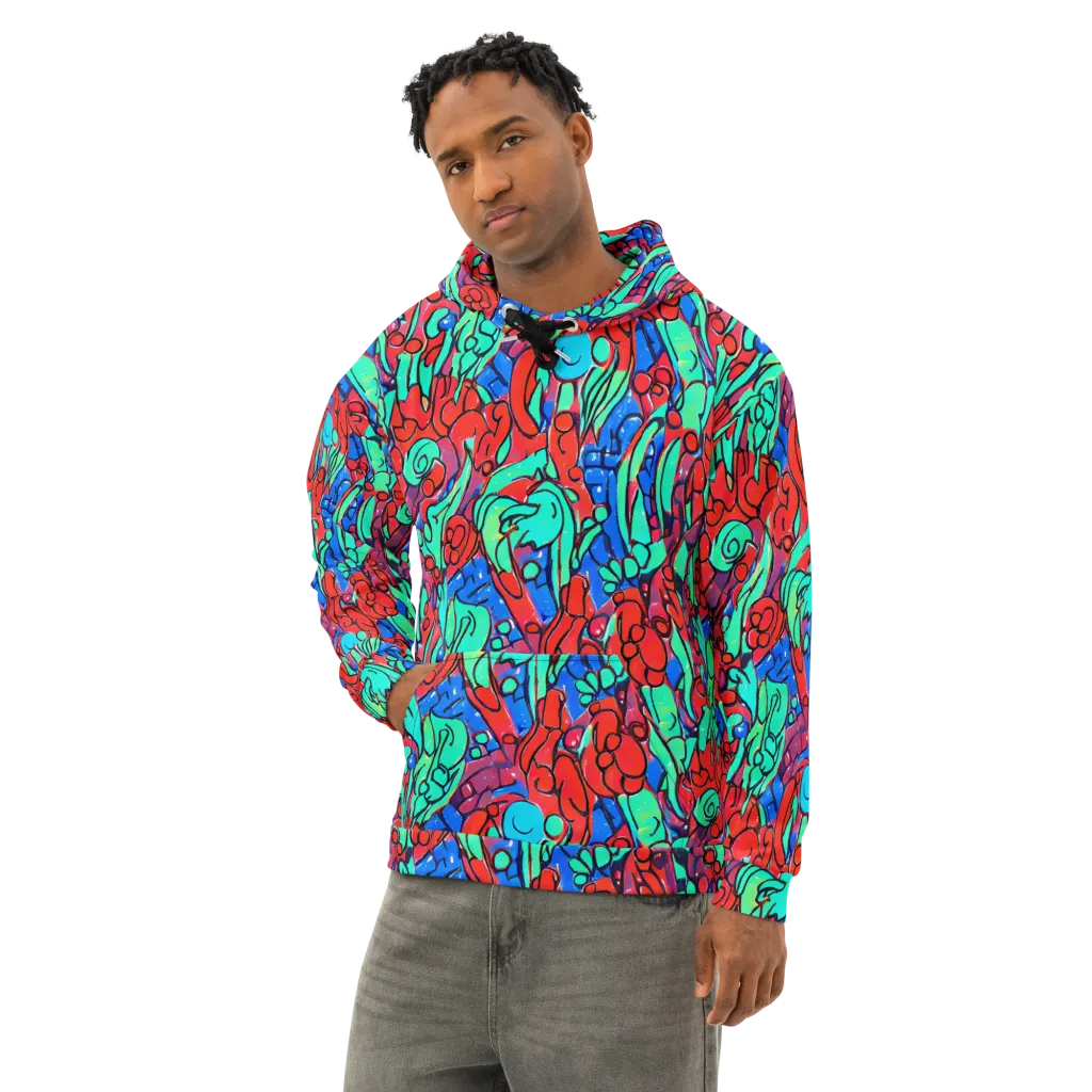 Hypercolor Habitat on Cotton Hoodie — Left Front