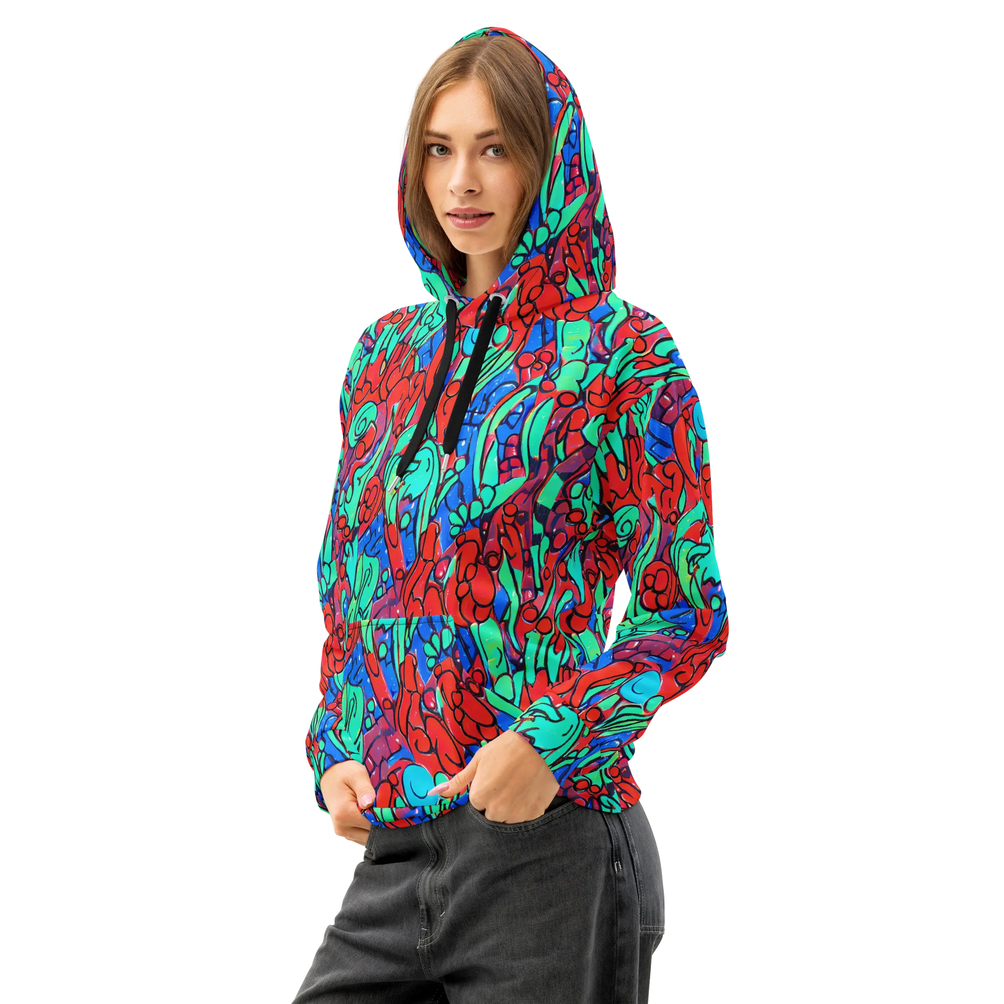 Hypercolor Habitat on Cotton Hoodie — Left Front