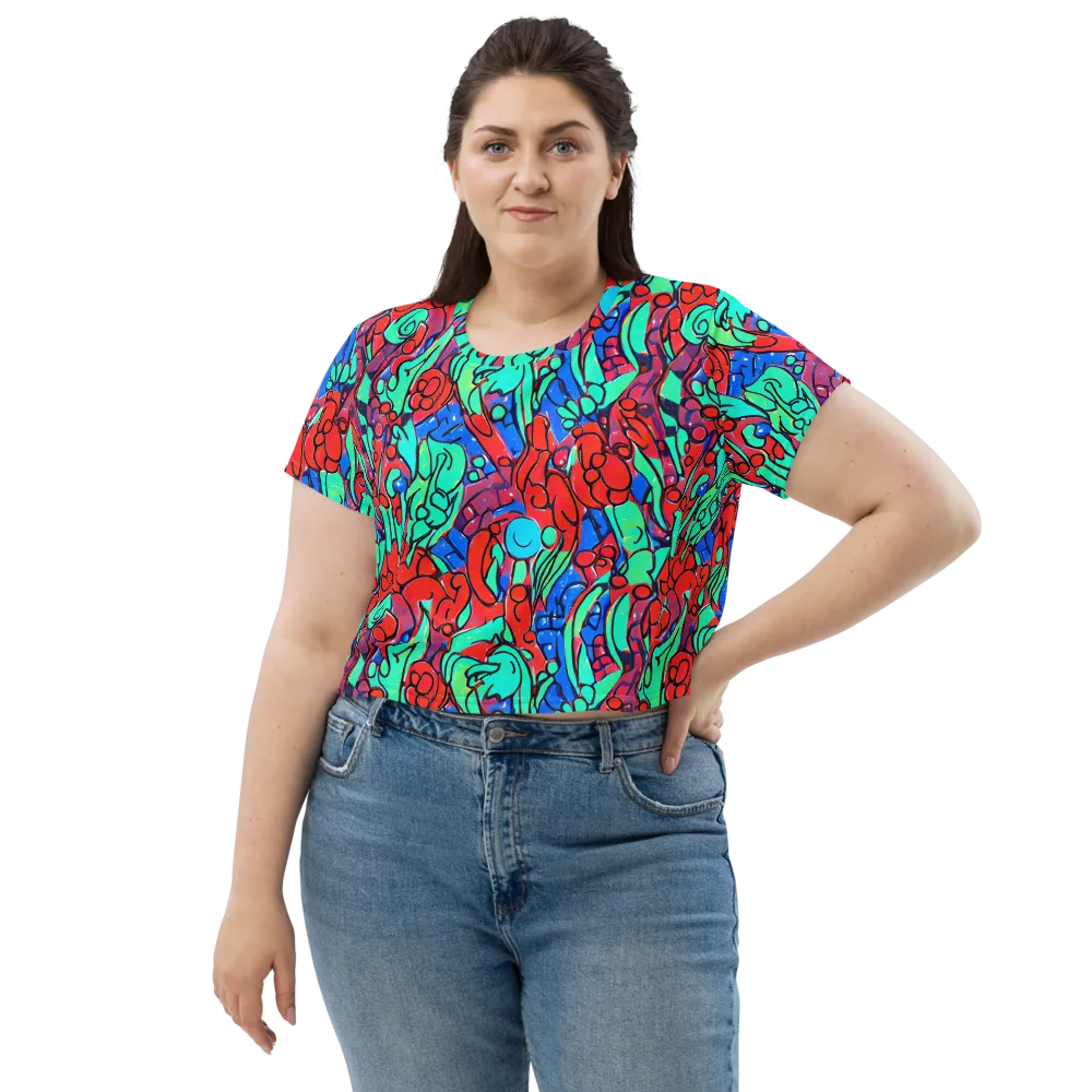 Hypercolor Habitat on Crop Tee — Front