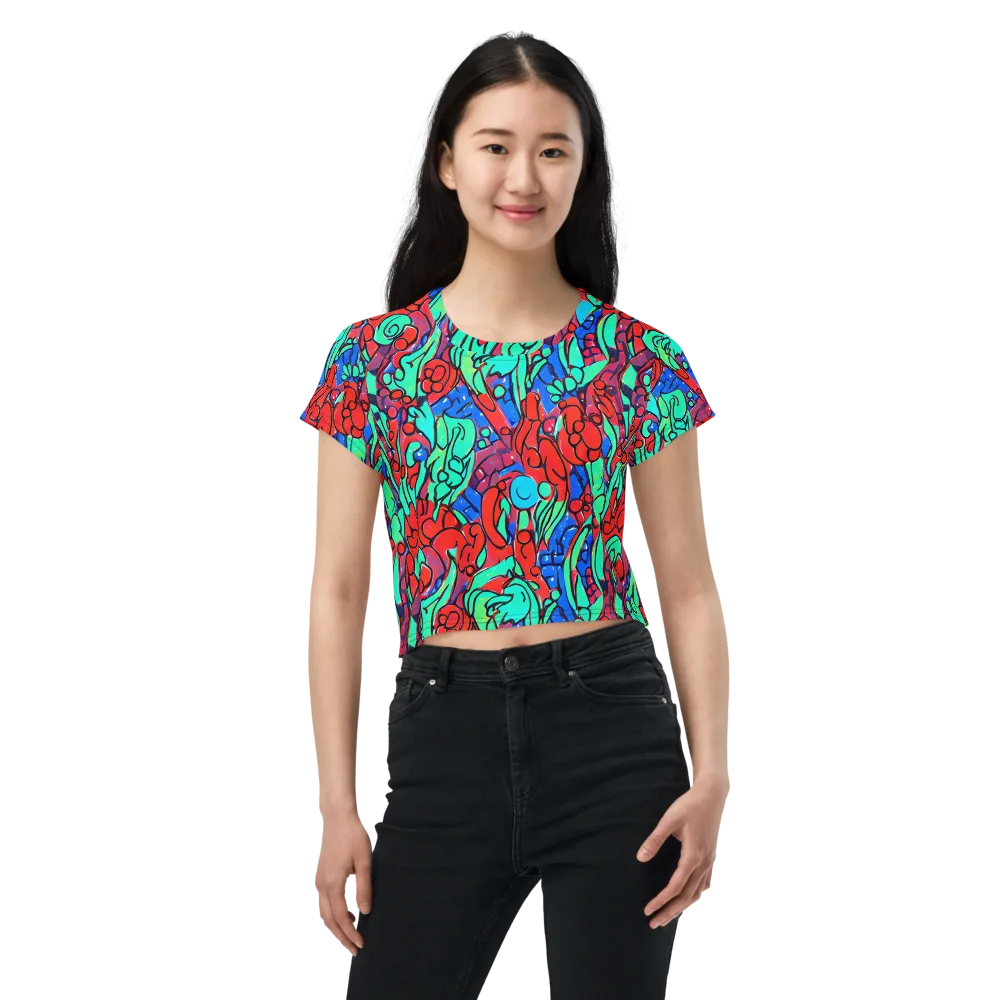 Hypercolor Habitat on Crop Tee — Front