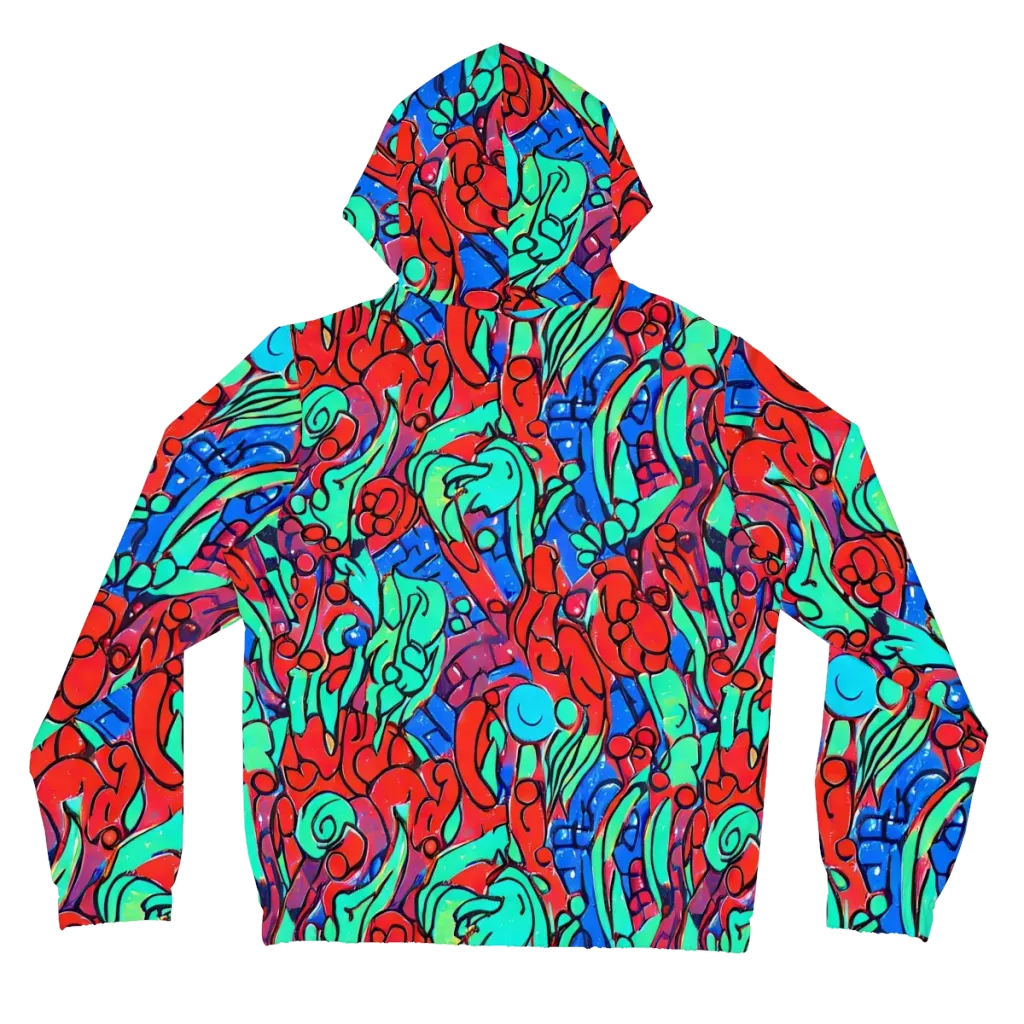 Hypercolor Habitat on Women's Full-Zip Hoodie — Back
