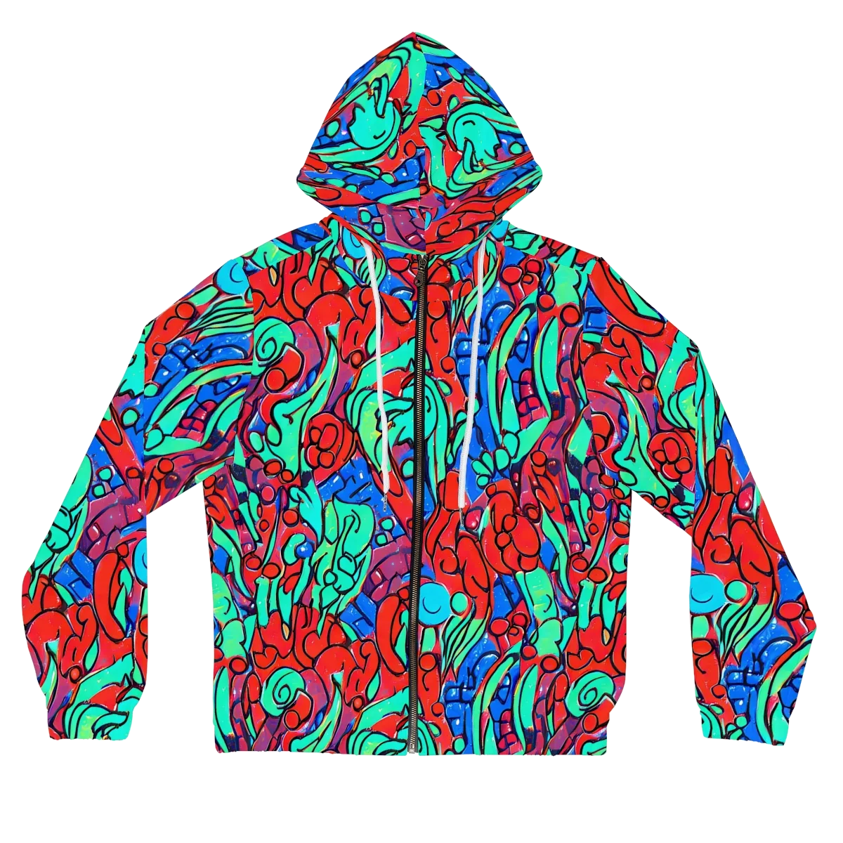 Hypercolor Habitat on Women's Full-Zip Hoodie — Front