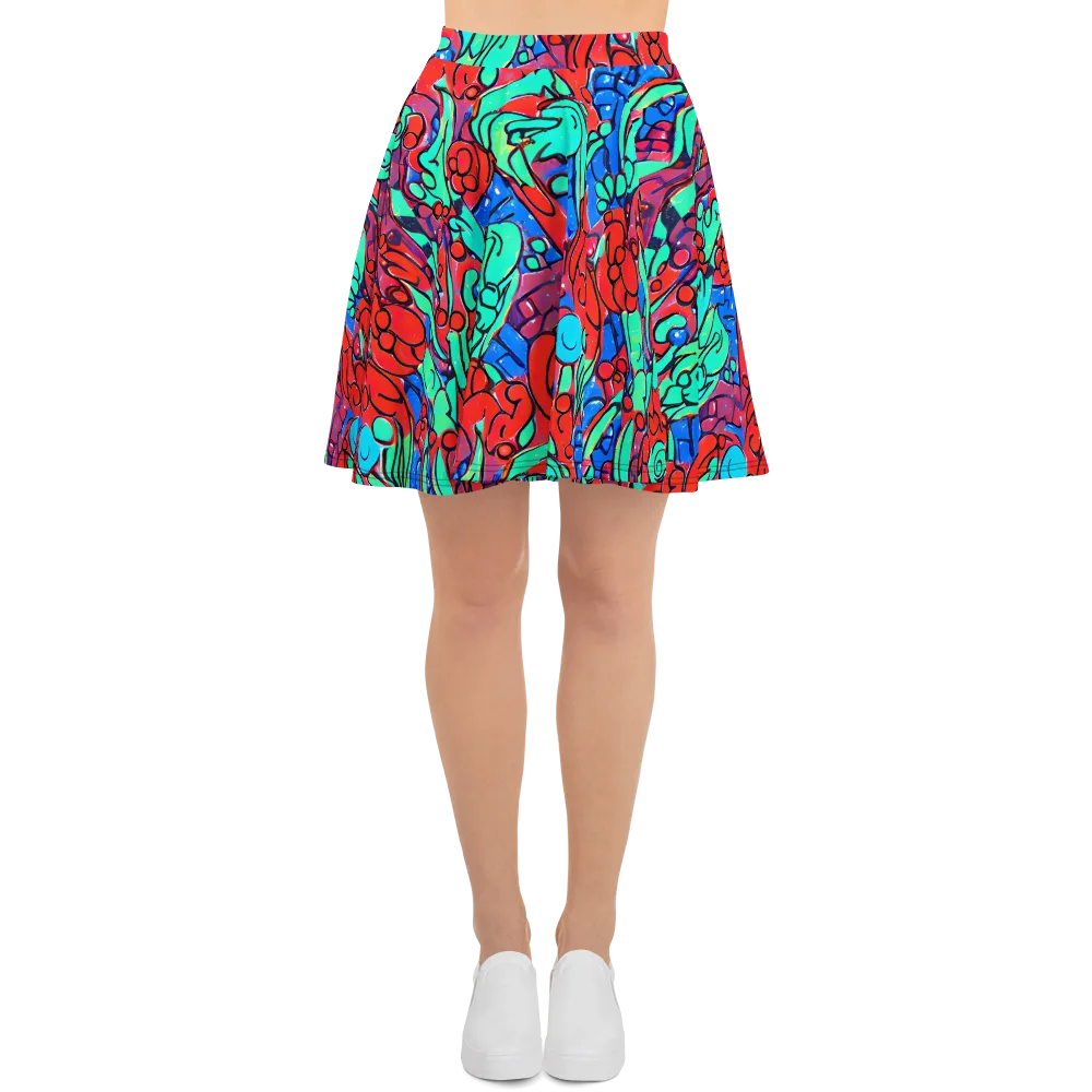 Hypercolor Habitat on Skater Skirt — Front