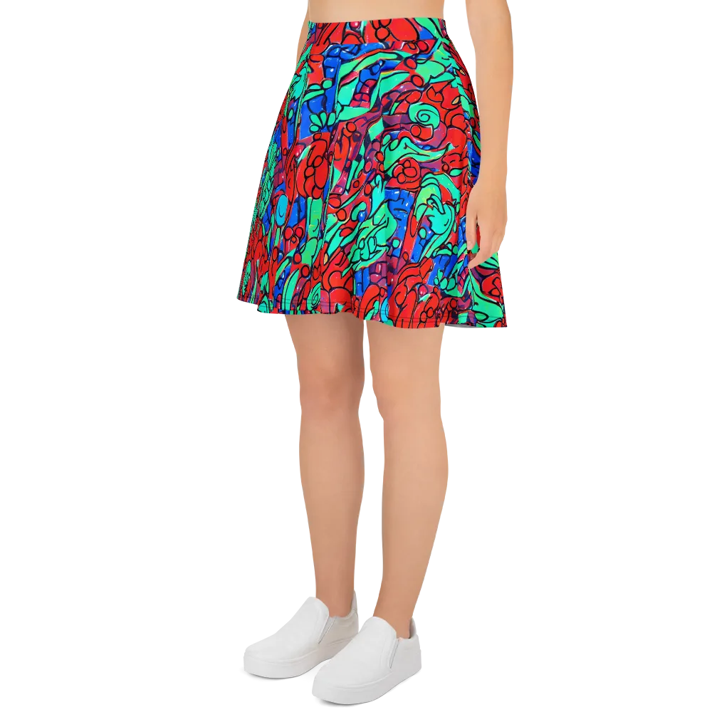 Hypercolor Habitat on Skater Skirt — Left