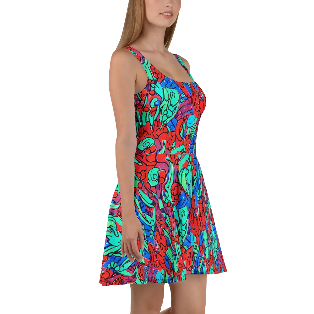 Hypercolor Habitat on Skater Dress — Right