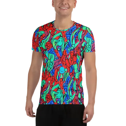 Hypercolor Habitat on a Men's Athletic T-Shirt