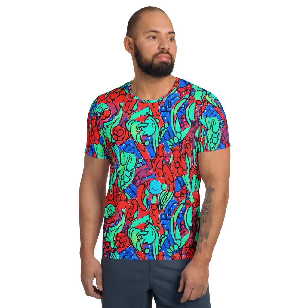 Hypercolor Habitat on Men's Athletic T-Shirt — Front