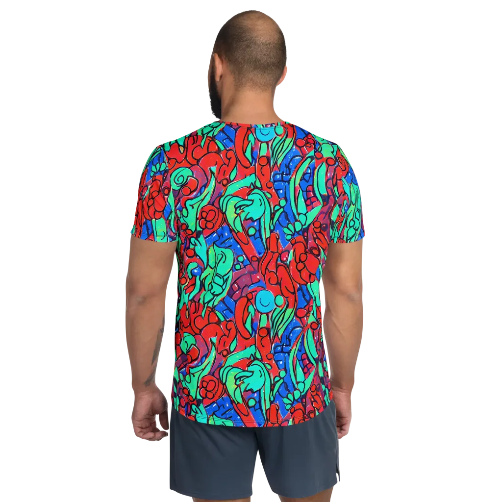 Hypercolor Habitat on Men's Athletic T-Shirt — Back
