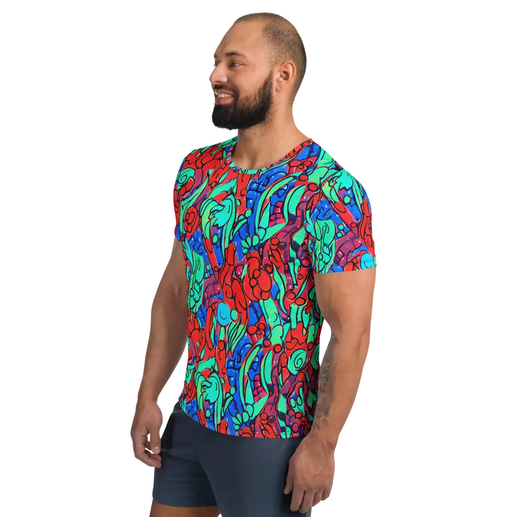 Hypercolor Habitat on Men's Athletic T-Shirt — Left