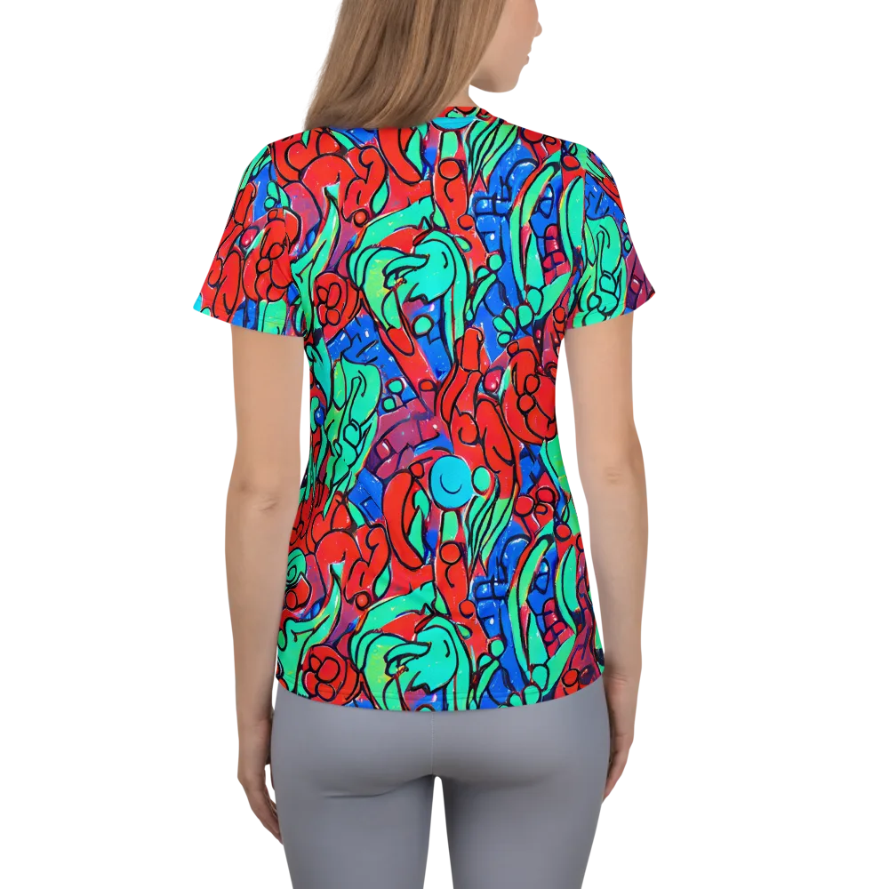 Hypercolor Habitat on Women's Athletic T-Shirt — Back