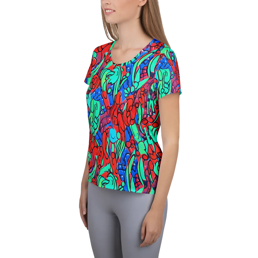Hypercolor Habitat on Women's Athletic T-Shirt — Left