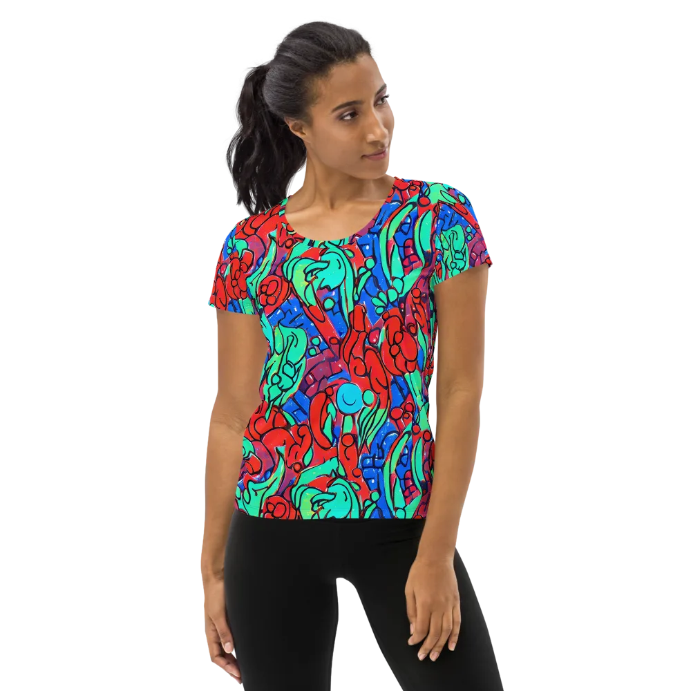 Hypercolor Habitat on Women's Athletic T-Shirt — Front