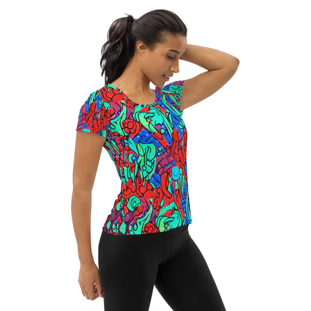 Hypercolor Habitat on Women's Athletic T-Shirt — Right