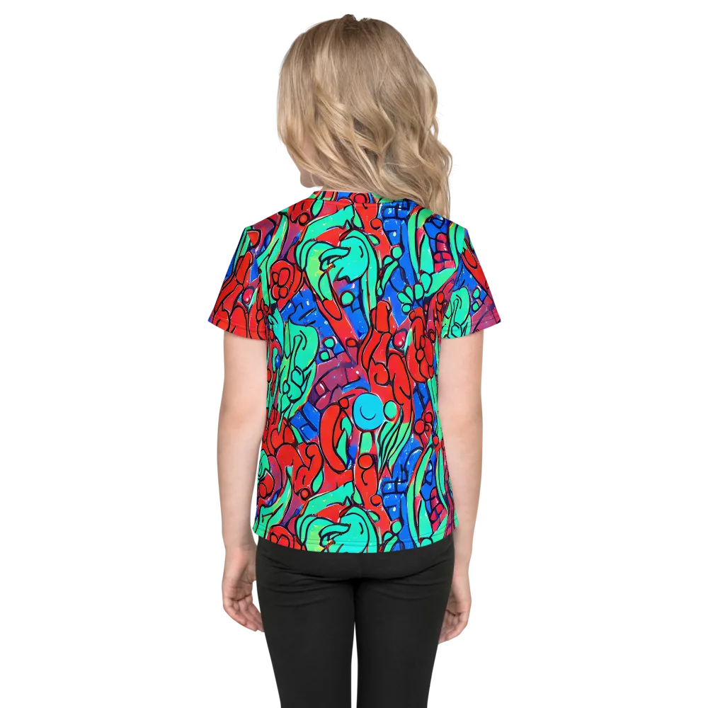 Hypercolor Habitat on Kids Crew Neck T-Shirt — Back