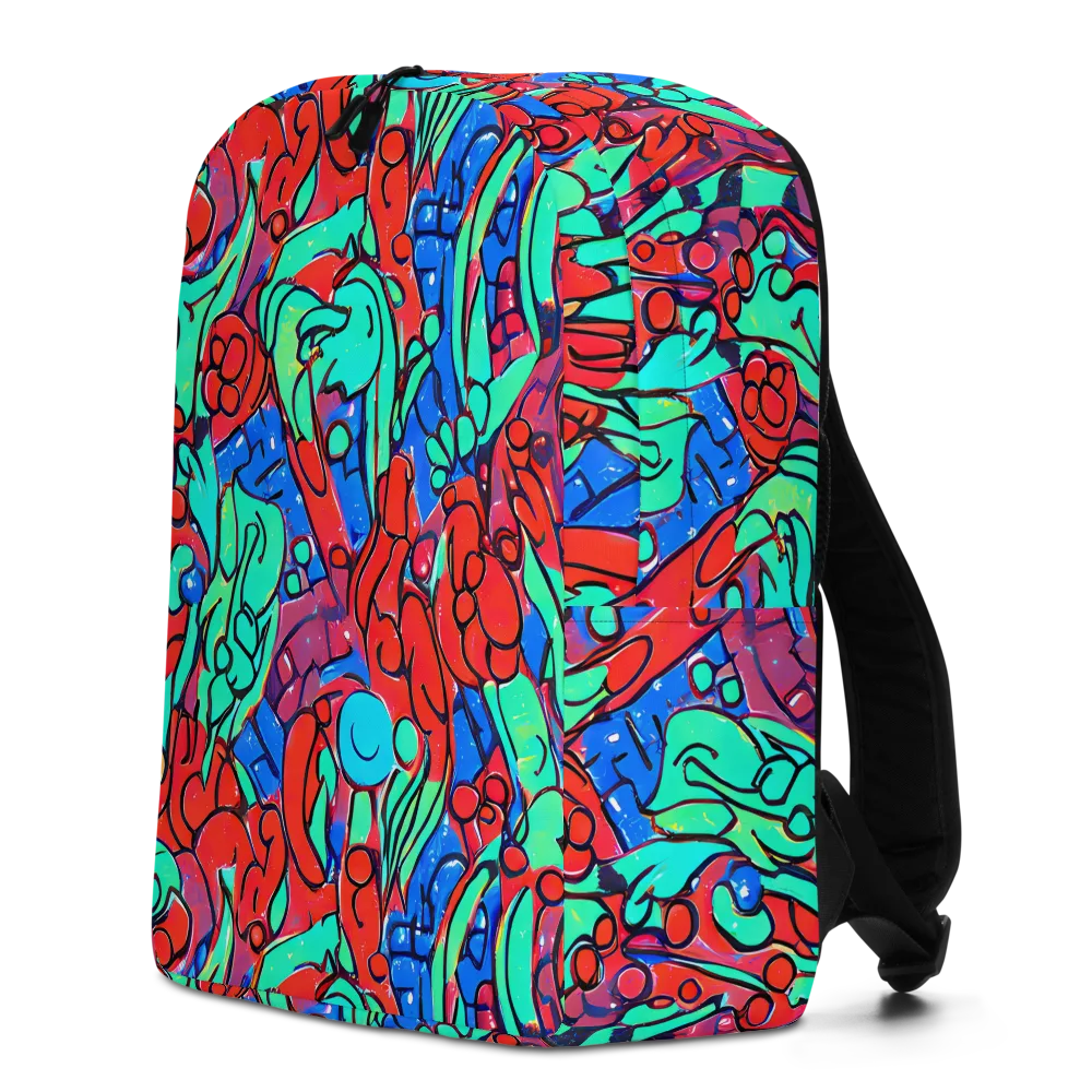 Hypercolor Habitat on Minimalist Backpack — Left