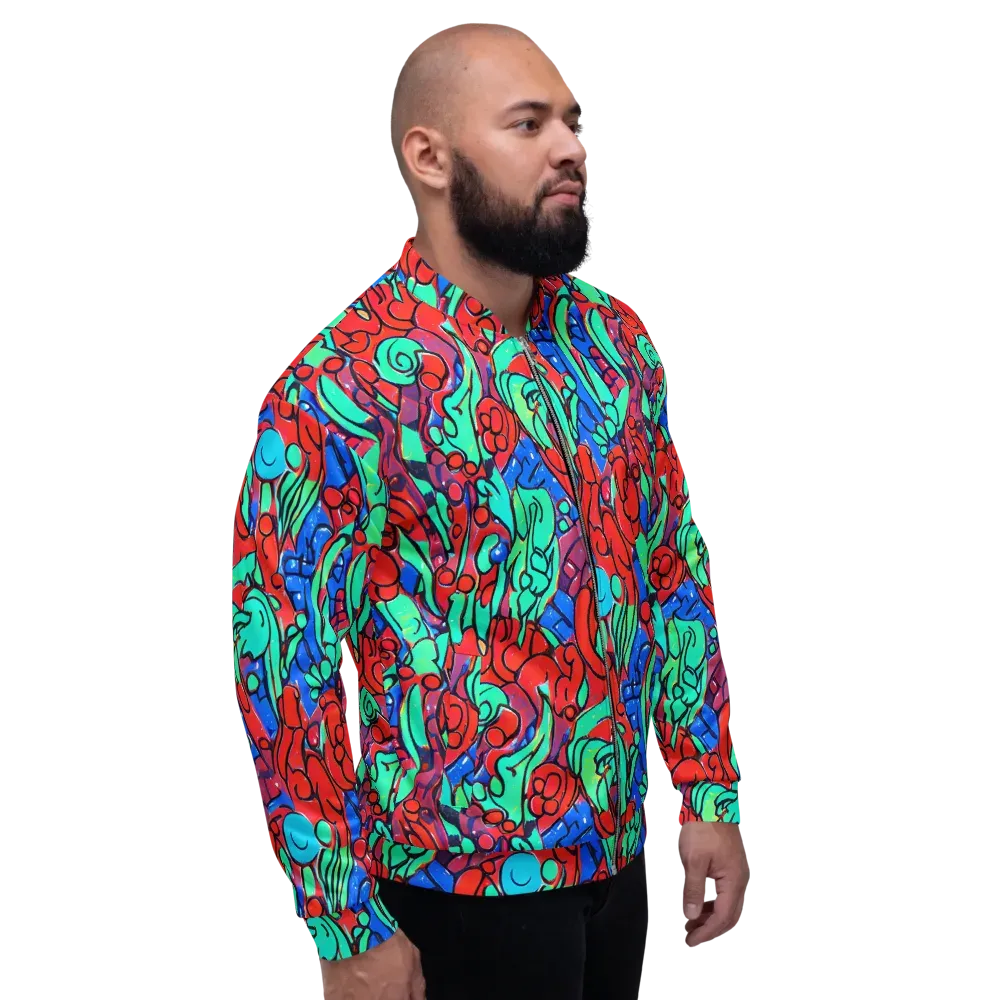 Hypercolor Habitat on Bomber Jacket — Right