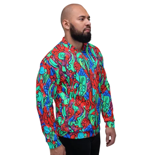 Hypercolor Habitat on a Bomber Jacket