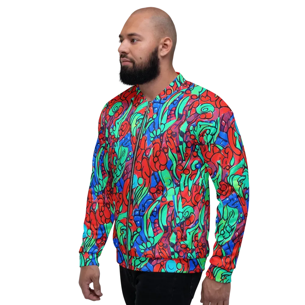 Hypercolor Habitat on Bomber Jacket — Left