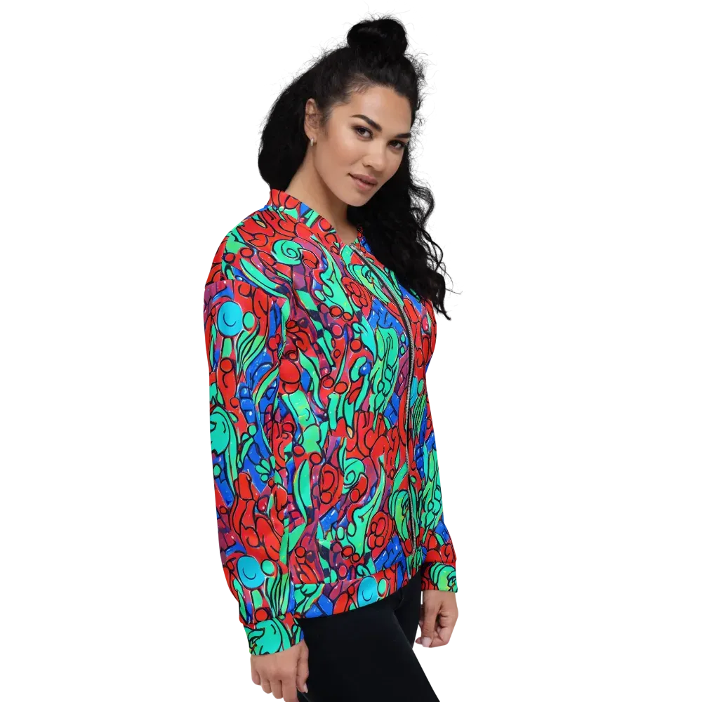 Hypercolor Habitat on Bomber Jacket — Right
